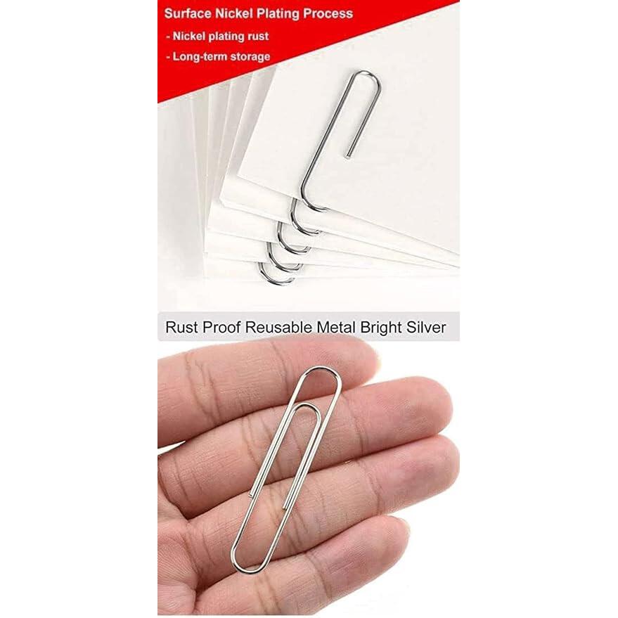 RSINC Jumbo Büroklammern aus Stahl, (100 Frieden)Größe Tägliche Nutzung zum Aufbewahren loser Blätter B0BWW899FF