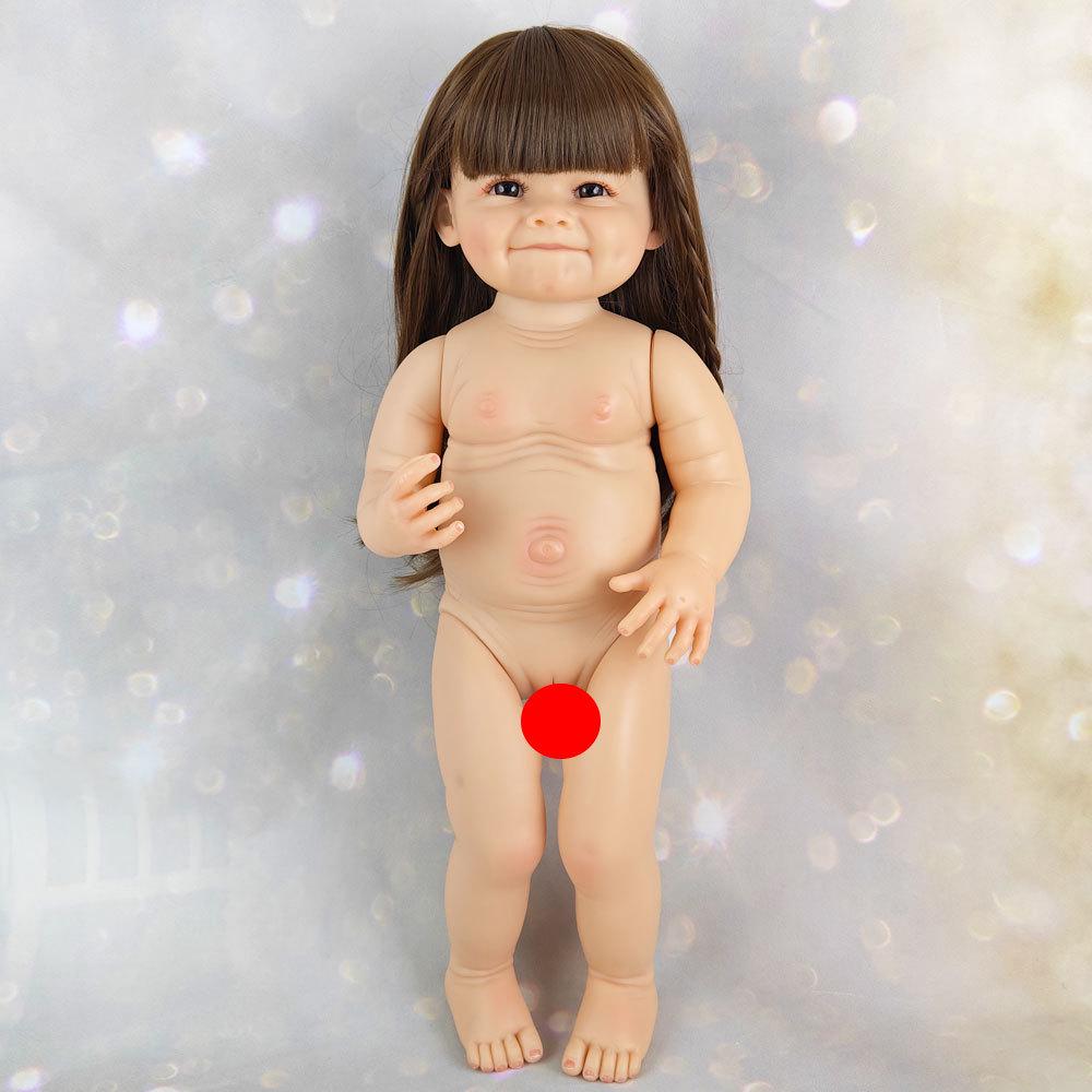 Cross-Border Soft Vinyl Reborn Baby Doll - Pinchable, Cute Companion Toy for Kids.