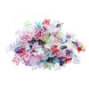 50pcs/bag Mixcolour  Butterfly Shape Glass Bead Seed Beads Loose Beads Bracelet For DIY Jewelry Making Finding Accessories