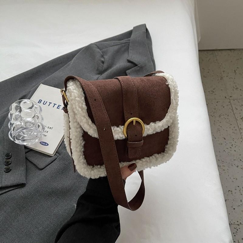 Vintage Elegant Ladies Bag 2023 New Stylish Small Square Bag Color Blocking Commuter Casual Crossbody Bag