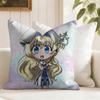 Anime GGoblin SSlayer Cushion Cover Natural Linen Double Sided Print  Throw Pillow Case for Sofa Couch Home Decor