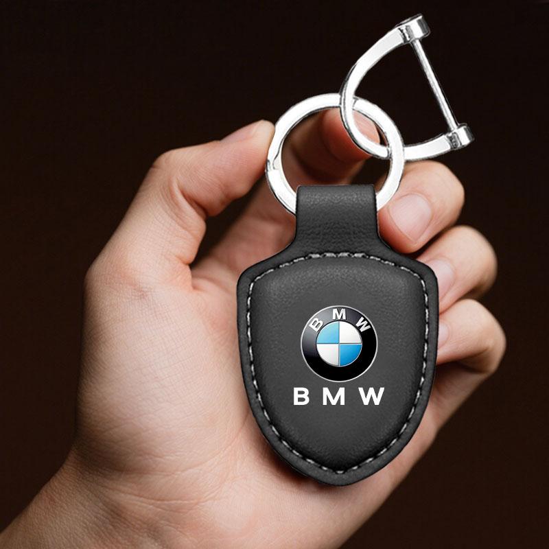 Car Keychain Shield Leather Key Ring Chain Pendant Gifts For BMW M e46 e90 e60 f30 f10 e39 e36 g20 g30 f20 e87 e92 Accessories djbf00