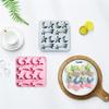 12 Cavities Star Moon Mould Tray Flexible Cake Baking Mould for Cake Topping, Candle Projects, Soap Tasks and Home DIY Use Daily