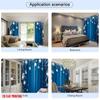 2pcs Festive Christmas Ornament & Snowflake Pattern Curtains Designed for Light Blocking Premium Material Suitable for Ch