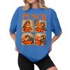 Women's Casual Printed T-Shirt Round Neck Pullover Short Sleeve Top