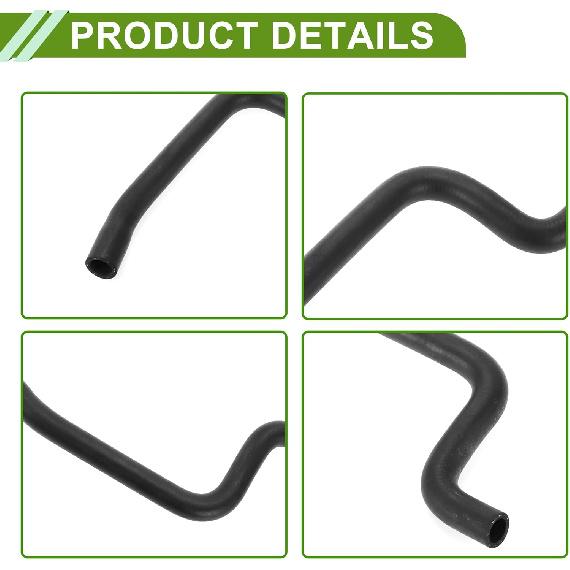 Nr. 8724533090 Heizungsschlauch für Toyota Camry 2,2L 1992-1996 Gute Abdichtung Schwarzer Kühlerschlauch für den Motor Gummi 1 Stück