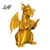 Whimsical Desk Accessory Reading Dragon Figurine with Glasses Statue 3D Printed Lover Gift Bookshelf Decor Desktop Ornament for Book Lovers