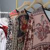 Rochie Lungă cu Imprimeu Boem de Vacanță Primăvară Toamnă Retro Haine Largi Elegante Mânecă Lungă Decolteu în V Șiret Rochii Stil Etnic Floral
