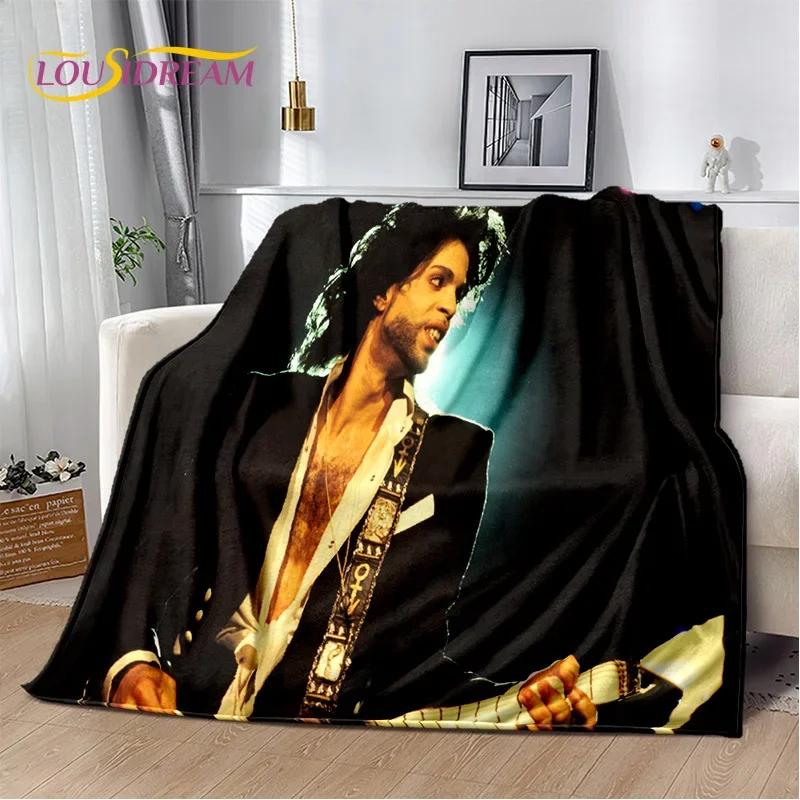 Prince Rogers Nelson Artist Purple Rain Blanket,Soft Throw Blanket for Home Bedroom Bed Sofa Picnic Travel Office Cover Blanket