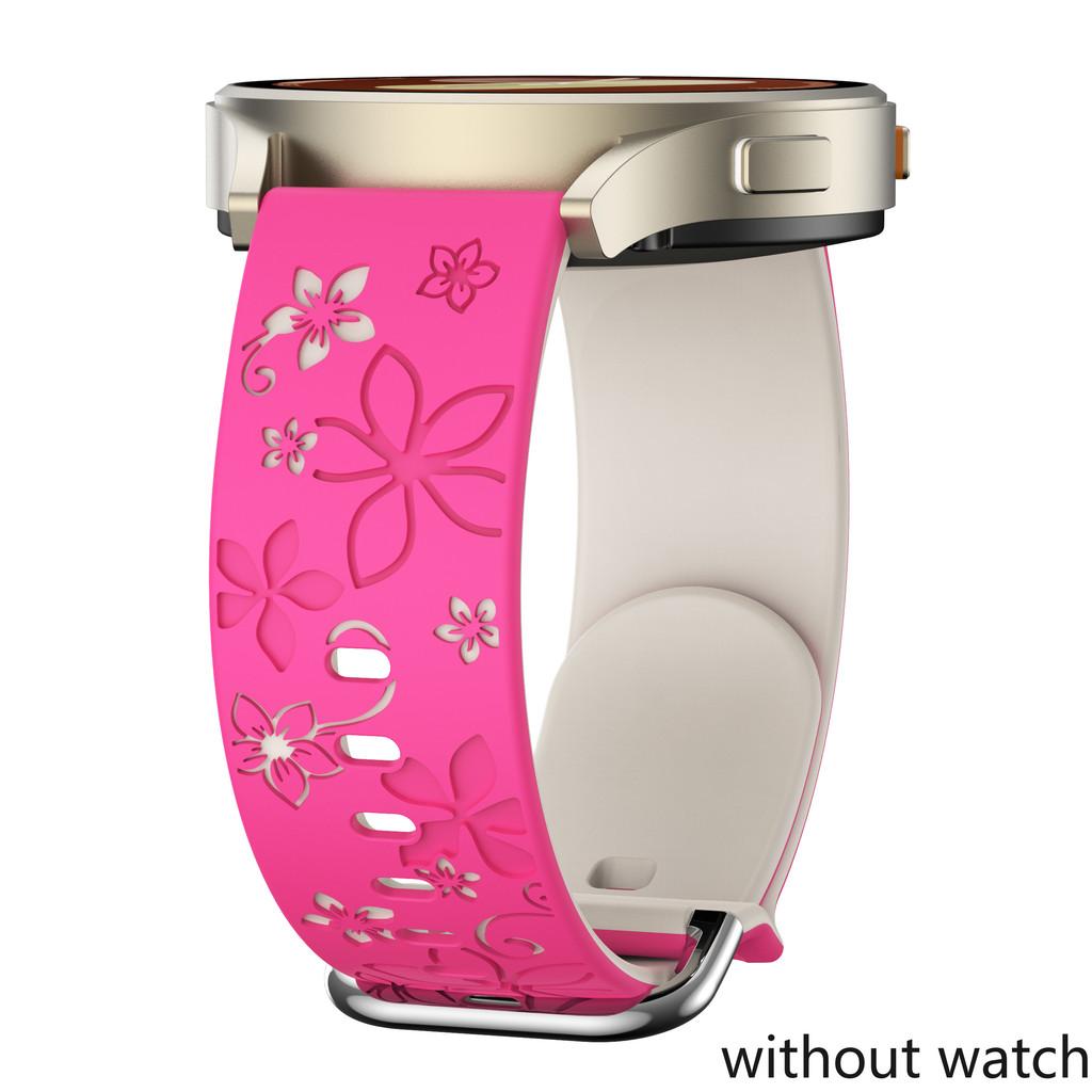 

18mm 20mm 22mm Universal Band For Samsung Galaxy 7 6 5 4 FE 40mm 44mm Strap Engraving Print Silicone Wristband for Huawei GT6 GT5 GT4 41mm 46mm Band 22MM Width Universal розовый