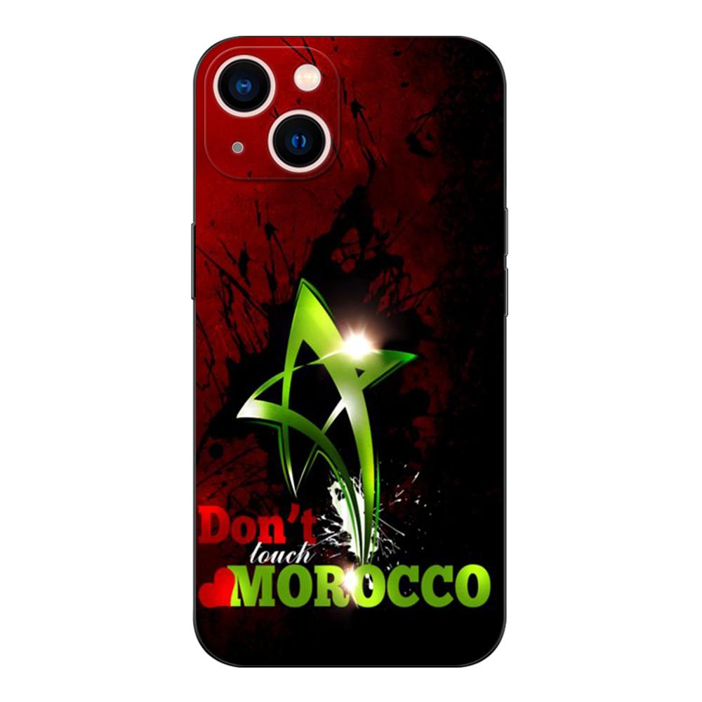 Czarne etui tpu do Samsunga Galaxy S22 S20 S21 FE PLUS ultra+S10 E lite tylna obudowa flaga Maroka Maroka