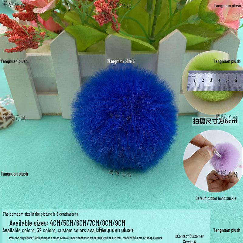 Umělé pompony z králičí kožešiny: 3cm, 4cm, 6cm pro DIY módní doplňky a dekorace