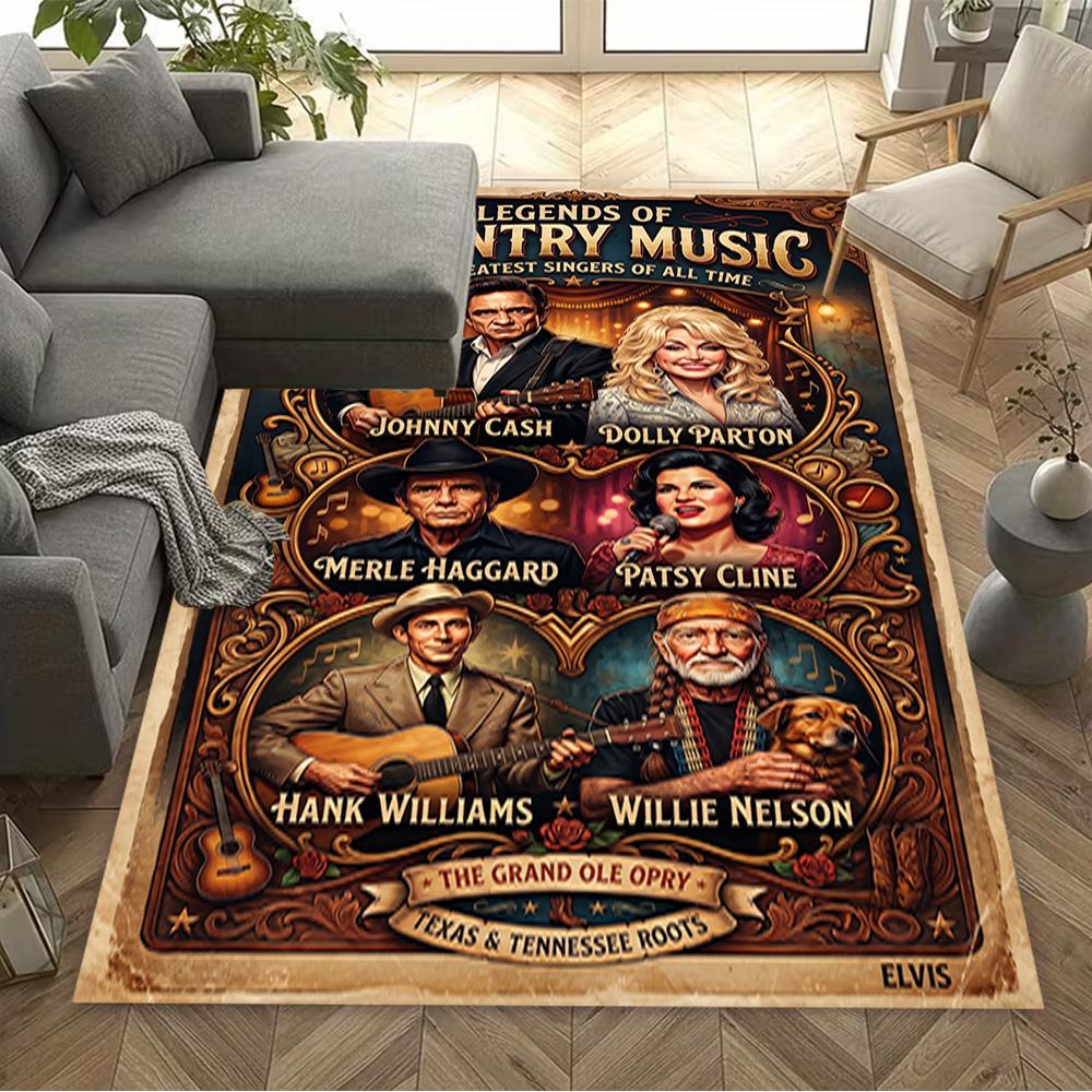 Elvis Presley's Legacy Floor Mat Suitable for Kitchen Game Room Decorate room Study room Antislip Carpet Decorate Offices