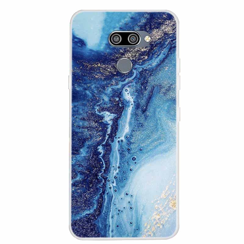 Per custodie LG K50 Q60 Marmo Trasparente Morbido TPU Silicone Cover Protettive per Telefono per LG K12 Prime / K12 Max X6 Custodia Q 60 Bumper Coque