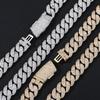 Hip Hop Rap Hot Sale Copper Inlaid with Diamonds Zircon Bubble Cuban Necklace 11mm Personality Trendy Brand Jewelry Accessories