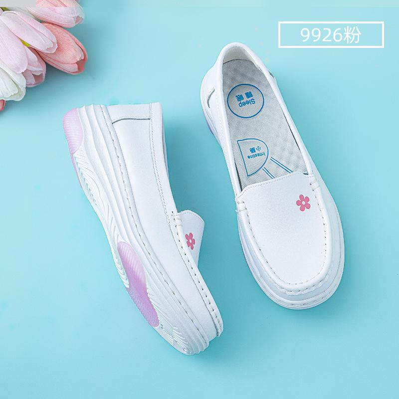 Nurse shoes spring and summer soft sole white breathable not tired foot hospital shoes