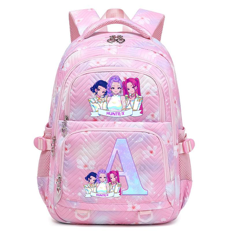 

Kpop Anime Printed 26 Letter Backpack Large Capacity Junior High School Student Casual School Bag Backpack