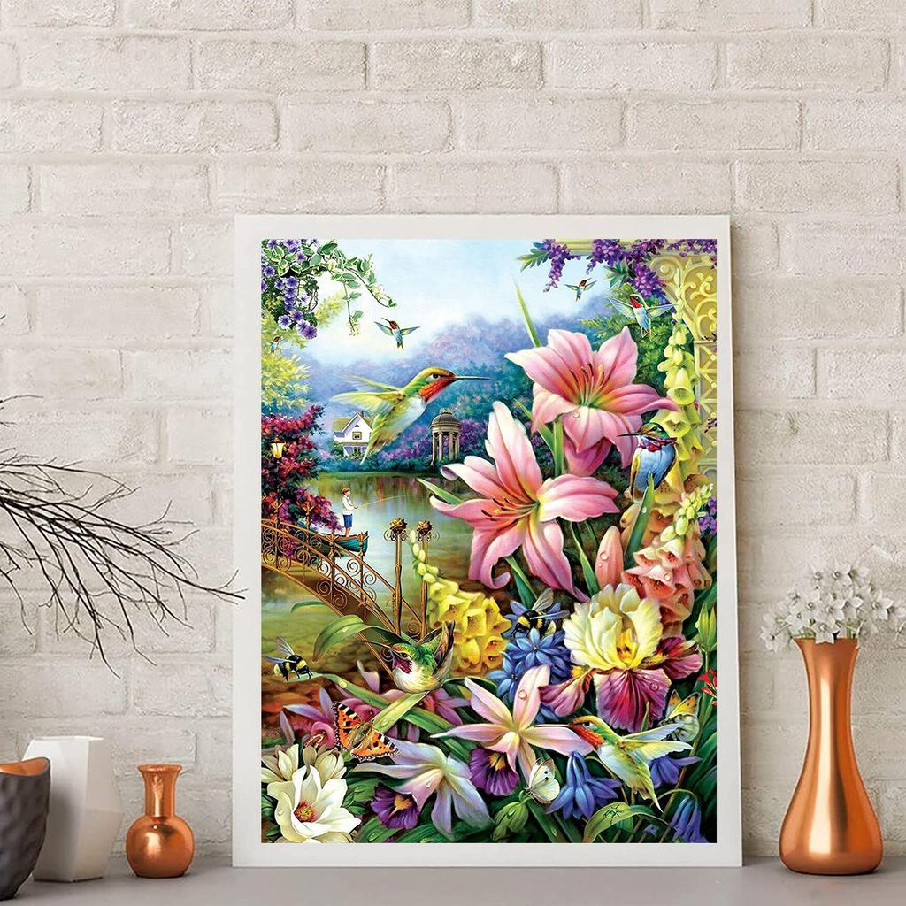 5D DIY Diamond Painting Flower Snowman and Dolphin  Diamond Embroidery Cross Stitch Set Full Rhinestone Mosaic Home Decoration