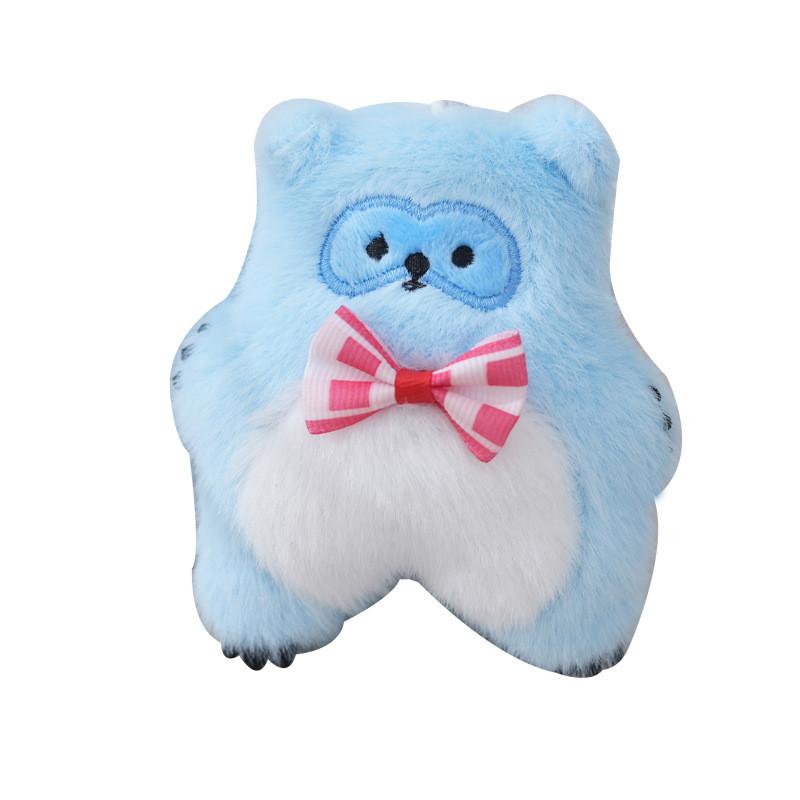 Keychain Delightful Plush For Students Cute Creative Gifts In Soft Pink Blue And Gray Colors