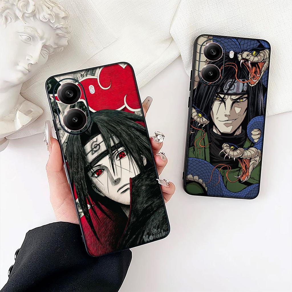 Uchiha Sasuke Naruto Akatsuki Phone Case for Samsung Galaxy S25 Edge S24 S23 FE Plus Ultra A16 A15 A55 A57 5G Protective Cover