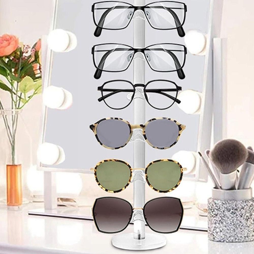 Transparent Eyeglasses Show Stand Multi Layers Glasses Showcase Shelf