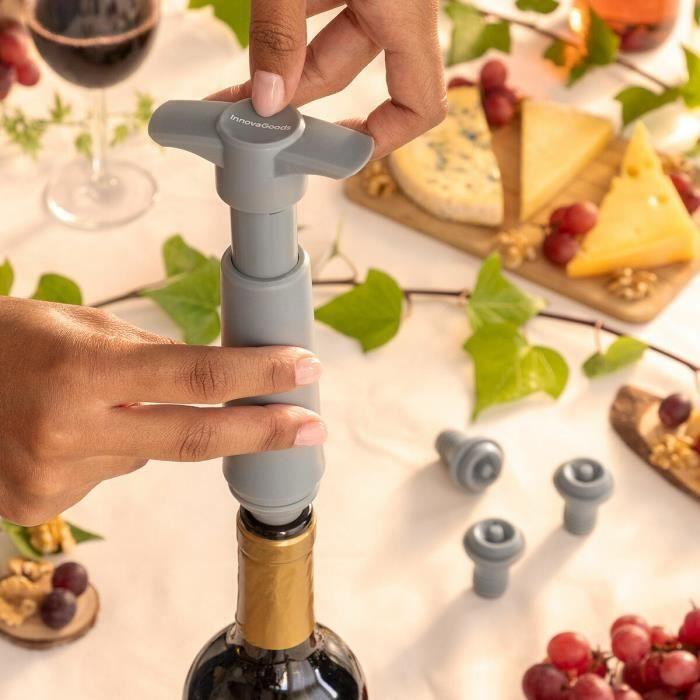 Pompe À Vide Et Bouchons À Vin Winuum InnovaGoods (4 Bouchons)