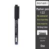 Monami 122 Oil-Based Waterproof Marker - Large Capacity, Long-Lasting Liquid Ink
