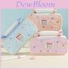 Cute Bunny Dot Pattern Pencil Case With Large Capacity For School And Office Storage