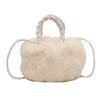 Sweet and Cute Plush Cloud Bag Women's 2026 Autumn New Niche Design Fashionable Shoulder Messenger Bag