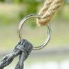 Two-Seater Boho Macrame Hammock Swing - Grey