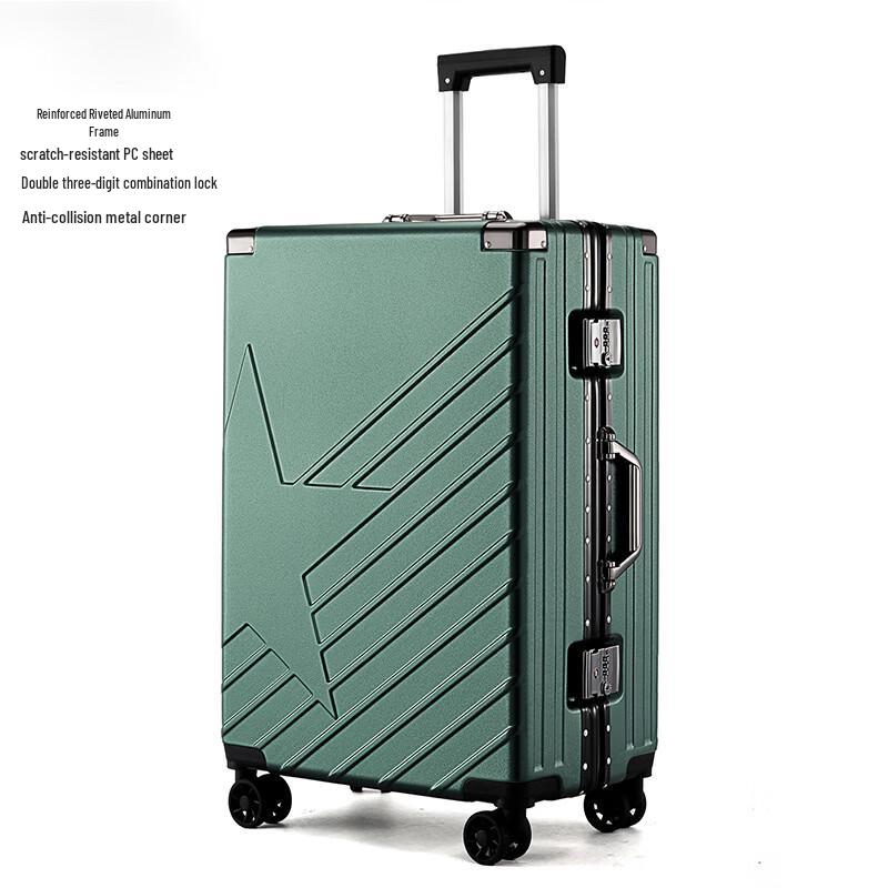 YISHIDUN 24-inch Aluminum Frame Hardshell Spinner Luggage 24 inches