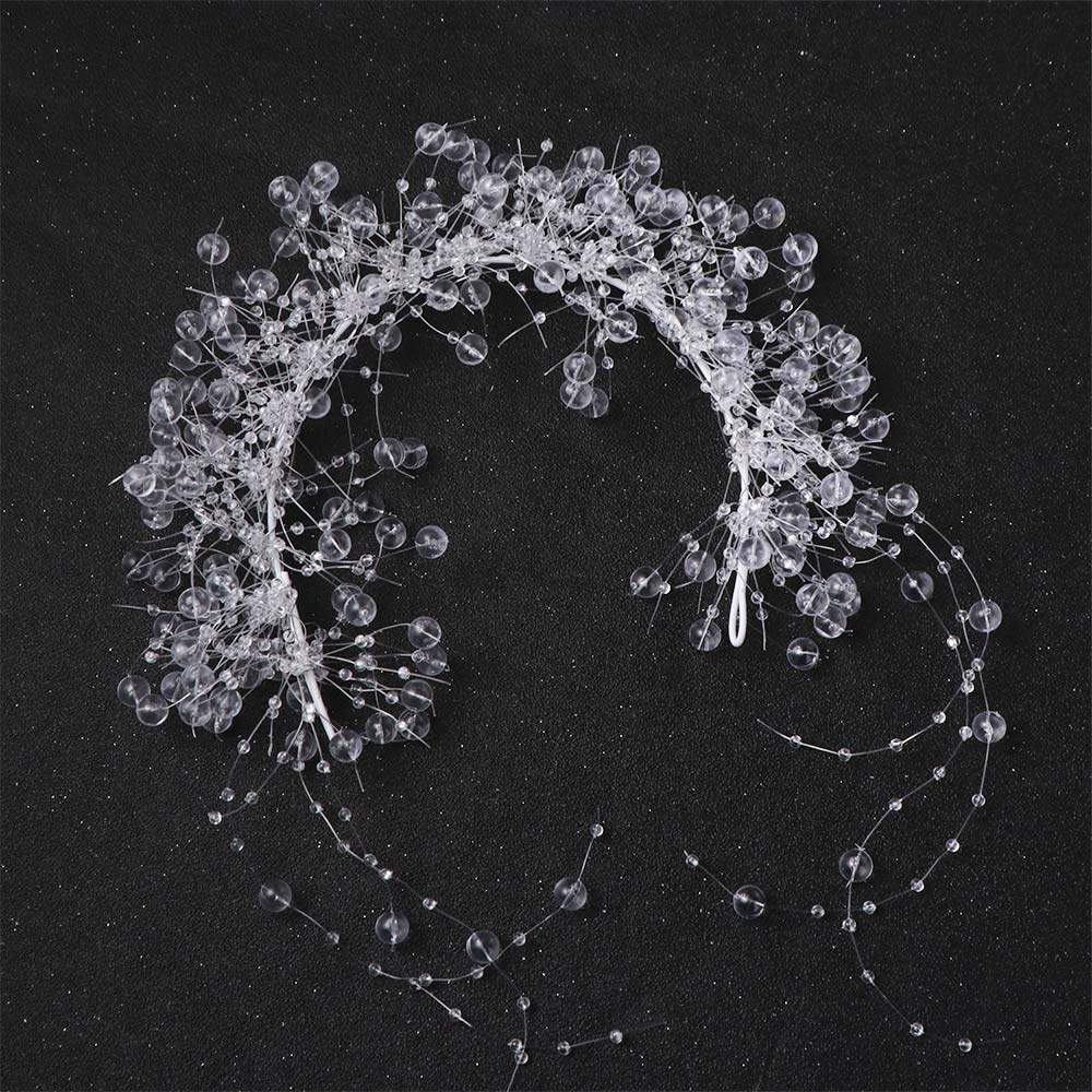 Elegant Bridal Headwear Luxury Crystal Beads Hairband Exquisite Bride Headdress  Hair Jewelry