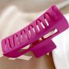 Square Pink Large Shark Clip Cross Acrylic Hair Claws Trendy   Streetwear