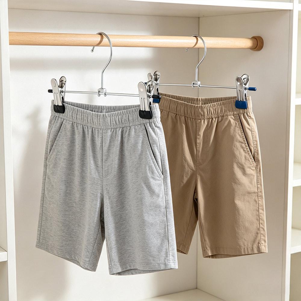 2pcs Stainless Steel Pants Hangers Space-Saving Bras Hangers Clothes Rack Wardrobe
