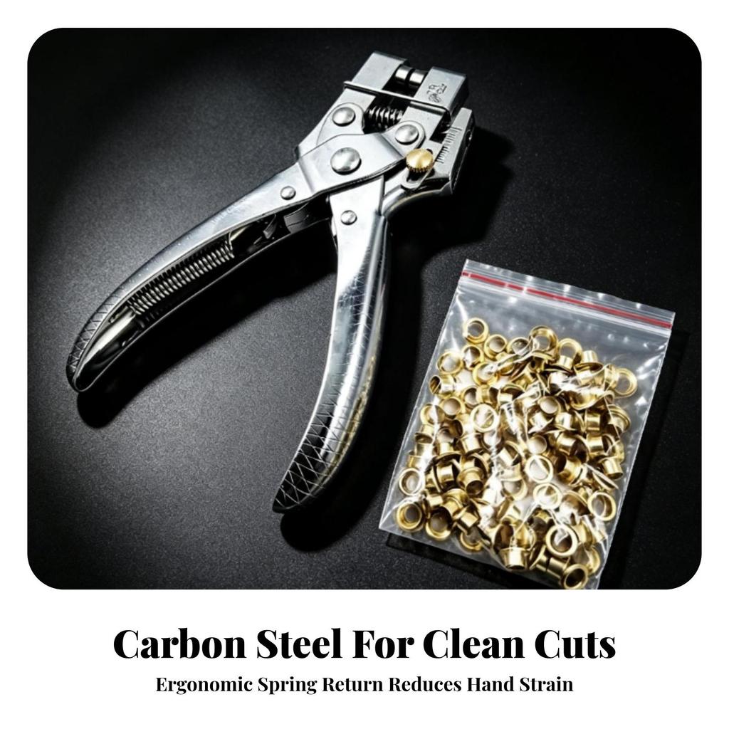 Eyelet Hole Punch Portable Tool Sturdy for Leatherworkers, Crafters