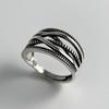 925 Sterling Silver Rings for Women Couple Minimalist Handmade Simple Retro Interware Ring Fine Jewelry Gift Prevent Allergy