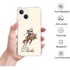 West Cowboy Phone Case Compatible with iPhone 15, Vintage Western Country Cowboy Phone Case for iPhone 15, Trendy Unique Design TPU Bumper Cover Case