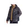 Skechers Sports Lifestyle Series Camouflage Warm Water-Resistant Hooded Down Jacket Men outerwear Black Green L423M081-03PY