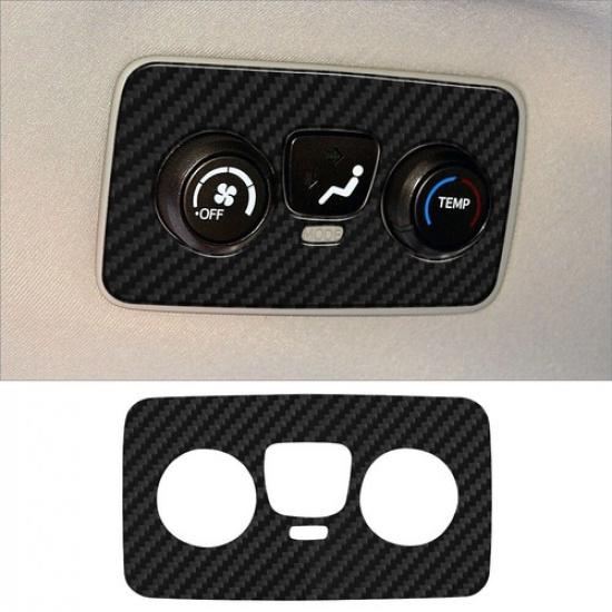 Carbon Fiber Interior Seat Heated Control Cover Trim For Toyota Sienna