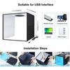 40cm Foldable Photo Studio Light Box Kit With 6 Backdrops, Professional Shooting Tent Softbox For Product Photography And Video