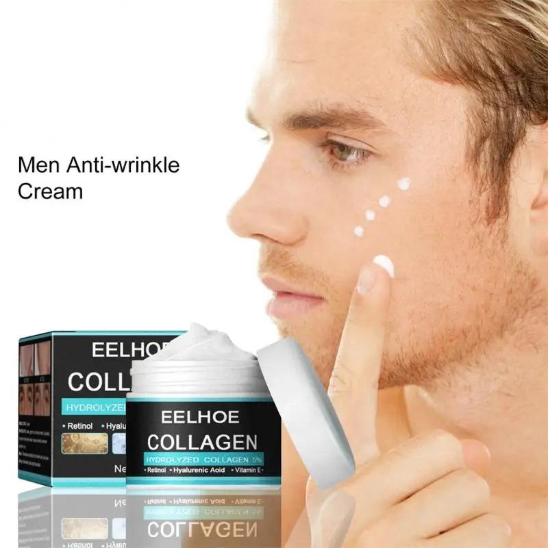 Men Collagen Anti-Wrinkle Cream Hyaluronic Remove Wrinkles Moisturizing Anti-Aging Firming Lifting Whiten Brightening Face Care