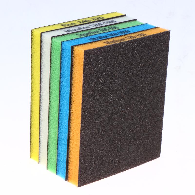 8Pcs Double Sided Sponge Sanding Pads Portable Car Furniture Polishing Assorted Grits 120 To 1500