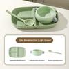ZISIZ Macaron Ceramic 3-Piece Breakfast Set