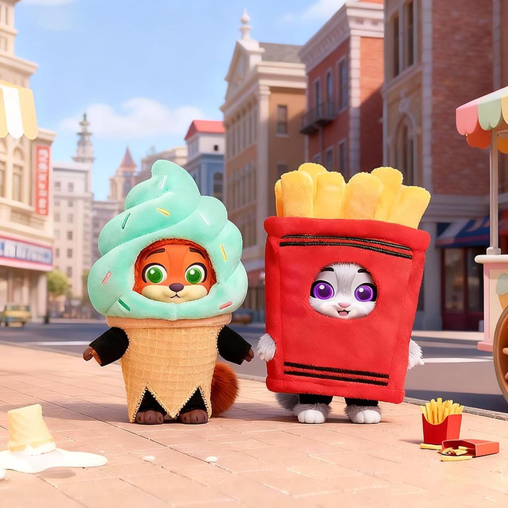 TOP TOY Disney Zootopia [Disguise] Plush Toy Series [1 Piece] Gachapon Blind Box Figure Plastic Model Premium Toy Zootopia Birthday Gift Zootopia