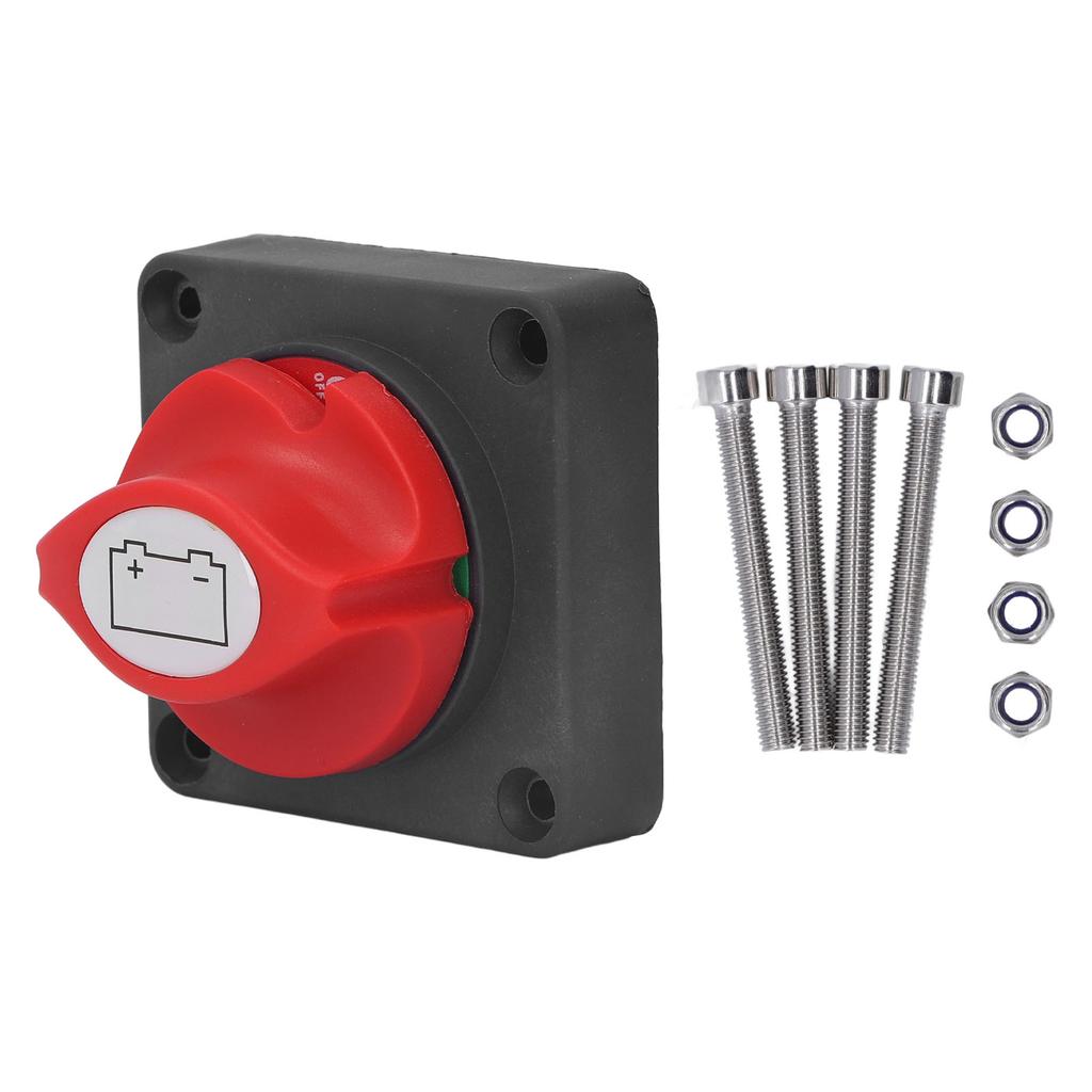 Battery Disconnect Switch Fully Enclosed Design Clear Color Label Safe Battery Isolator Selector