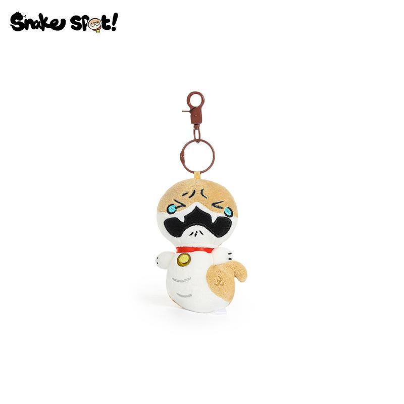 Snake Spot Plush Toy Mood Emoji Stuffed Doll Bag Car Keychain Pendant Gift Decor