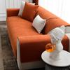 Light Luxury High-Grade Sofa Seat Cushion Four Seasons Universal Towel Cotton Fabrics Linen Cover Solid Color Full Covered Cover Summer Non-Slip