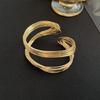 Stylish Unisex Open End Bracelet Presenting Angular Design Charm Sturdy And Comfortable Wristband Jewelry