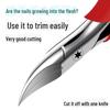 "Large Nail Clippers, Scissors, Hawkbill Pliers, Pedicure Tools, and Ingrown Nail Pliers Set"