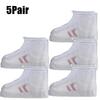 NEW Transparent Zipped Shoe Covers Waterproof Rain Shoe Cover Thickened Shoes Protectors Reusable Antislip Rain Boots